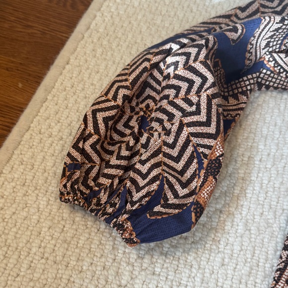 Colorful Geometric Patterned Farm Rio Dress - Picture 4 of 5